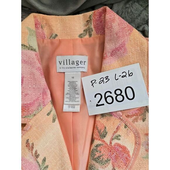 Floral Print Blazer By Peach Pink flower power cottagecore fairycore grannycore - Picture 4 of 4